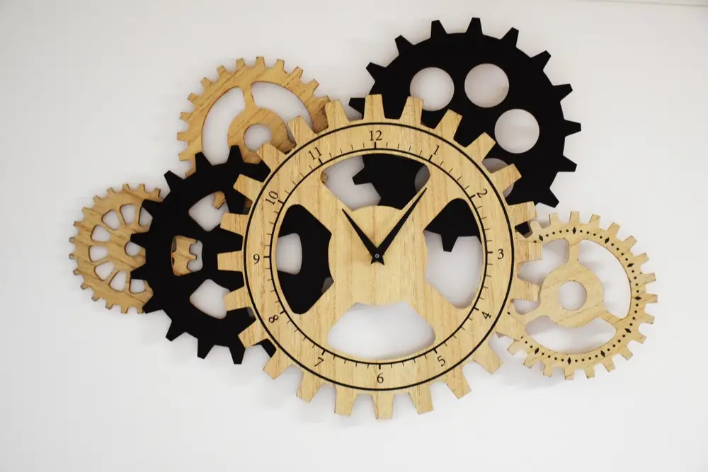 horloge industriel maison